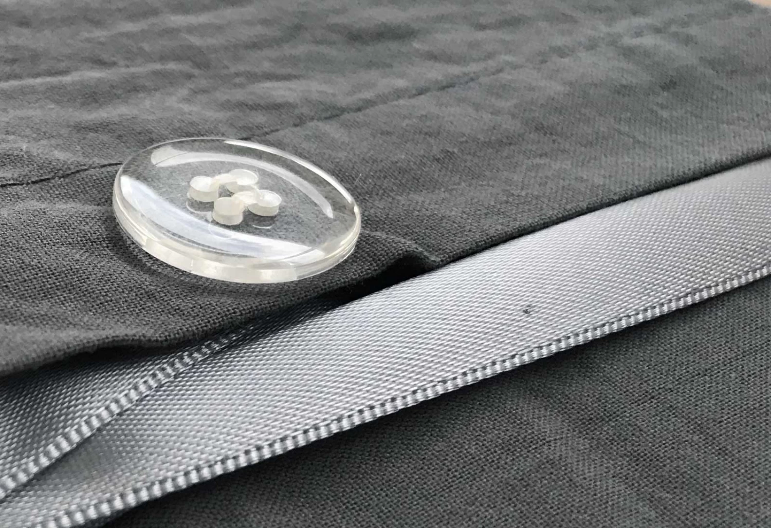 Single Size Charcoal Vintage Washed Cotton Quilt Cover Set(2PCS) 5 Single Size Charcoal Vintage Washed Cotton Quilt Cover Set(2PCS) - Image 3