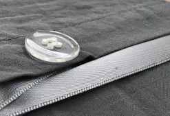 Super King Size Charcoal Vintage Washed Cotton Quilt Cover Set(3PCS) -Best Bedding Store V62 DS QCSCCCWASH CHA SK 03 1