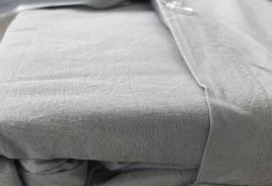 Single Size Pewter Vintage Washed Cotton Quilt Cover Set(2PCS) -Best Bedding Store V62 DS QCSCCCWASH PEW S 03 1