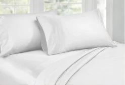 Queen Size 1000TC Cotton Rich Sheet Set (White Color)