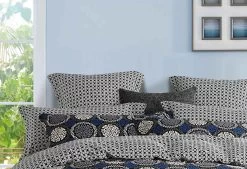 King Size Circular Floral Quilt Cover Set (3PCS) -Best Bedding Store V62 DS SP0715K 03 2