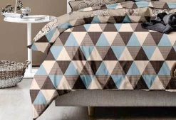 Queen Size Chevron Geo Quilt Cover Set (3PCS) -Best Bedding Store V62 DS SP0800Q 02 2