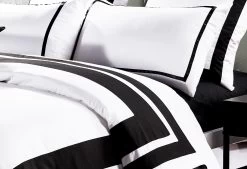 King Size Black And White Quilt Cover Set (3PCS) -Best Bedding Store V62 DS T00049K 03