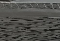 Super King Size Stone Grey Pintucking Quilt Cover Set (3PCS) -Best Bedding Store V62 DS T52GRYSK 02