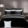 Super King Size Black Diamond Pintuck Quilt Cover Set(3PCS) -Best Bedding Store V62 DS TJ2BCSK 01 5