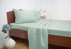 Queen Size 1500TC Cotton Rich Sheet Set (Mint Color)