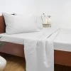 Queen Size 1500TC Cotton Rich Sheet Set (White Color) -Best Bedding Store V62 SHEARD1500 WHT Q 01 1