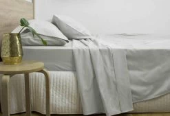 Queen Size 3000TC Cotton Rich Sheet Set (Silver Color)