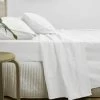 Queen Size 3000TC Cotton Rich Sheet Set (White Color) -Best Bedding Store V62 SHEARD3000 WHT Q 01 1