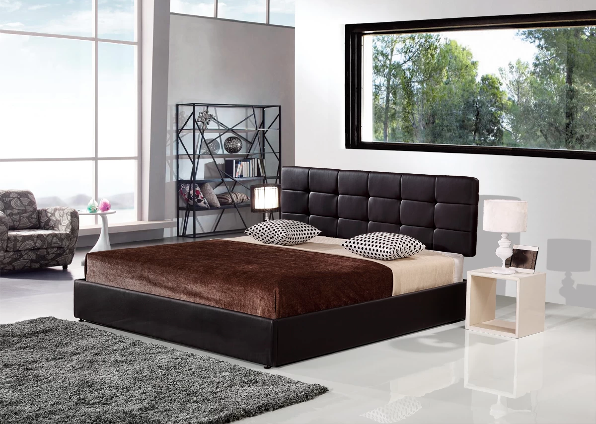 PU Leather King Bed Ensemble Frame 5 PU Leather King Bed Ensemble Frame - Image 3