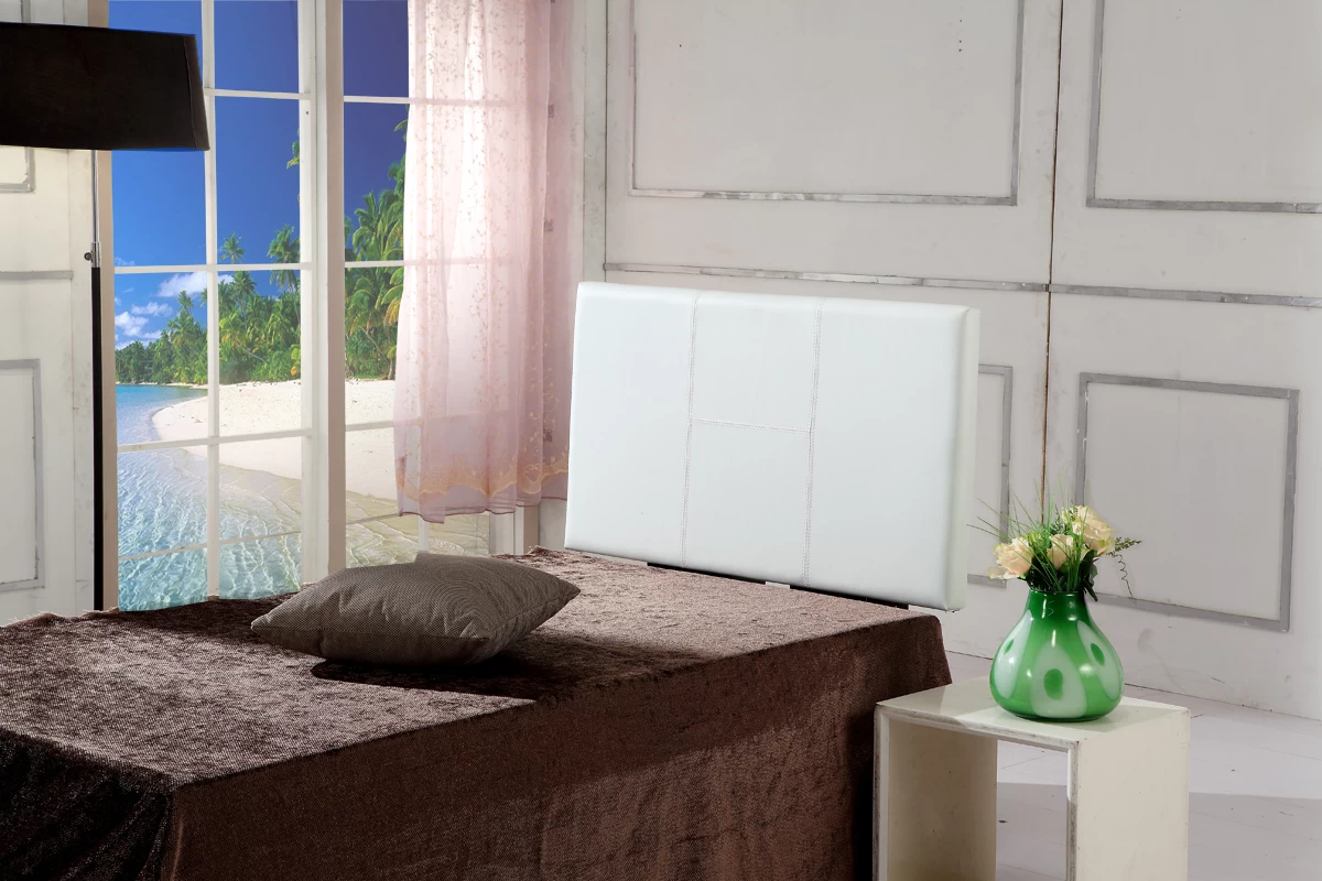 PU Leather Single Bed Headboard Bedhead - White 3 PU Leather Single Bed Headboard Bedhead - White