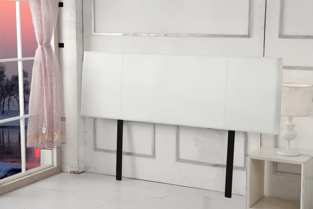 PU Leather King Bed Headboard Bedhead - White 4 PU Leather King Bed Headboard Bedhead - White - Image 2