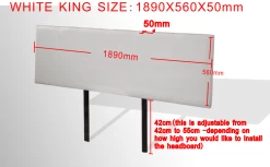 PU Leather King Bed Headboard Bedhead - White 11 PU Leather King Bed Headboard Bedhead - White -Best Bedding Store V63 768175 05 7