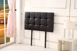 PU Leather Single Bed Deluxe Headboard Bedhead - Black -Best Bedding Store V63 768185 02 7
