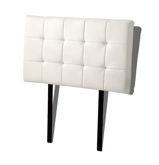 PU Leather Single Bed Deluxe Headboard Bedhead - White 5 PU Leather Single Bed Deluxe Headboard Bedhead - White - Image 3
