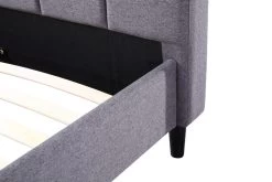 Double Linen Fabric Deluxe Bed Frame Grey -Best Bedding Store V63 820333 03 7