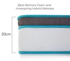 Palermo King 20cm Memory Foam And Innerspring Hybrid Mattress -Best Bedding Store V63 821851 04 6