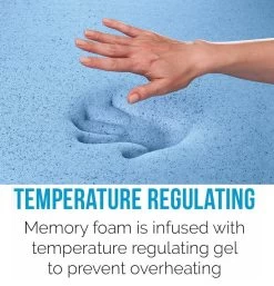 Palermo King Single 25cm Gel Memory Foam Mattress - Dual-Layered - CertiPUR-US Certified -Best Bedding Store V63 821901 05