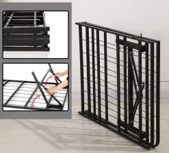 Queen Folding Metal Bed Frame Storage Platform Mattress Base -Best Bedding Store V63 821961 06 2