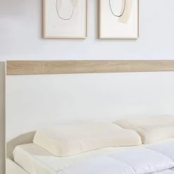 Aiden Industrial Contemporary White Oak Bed Frame -Best Bedding Store V80 CPA BF138 WOK D 03
