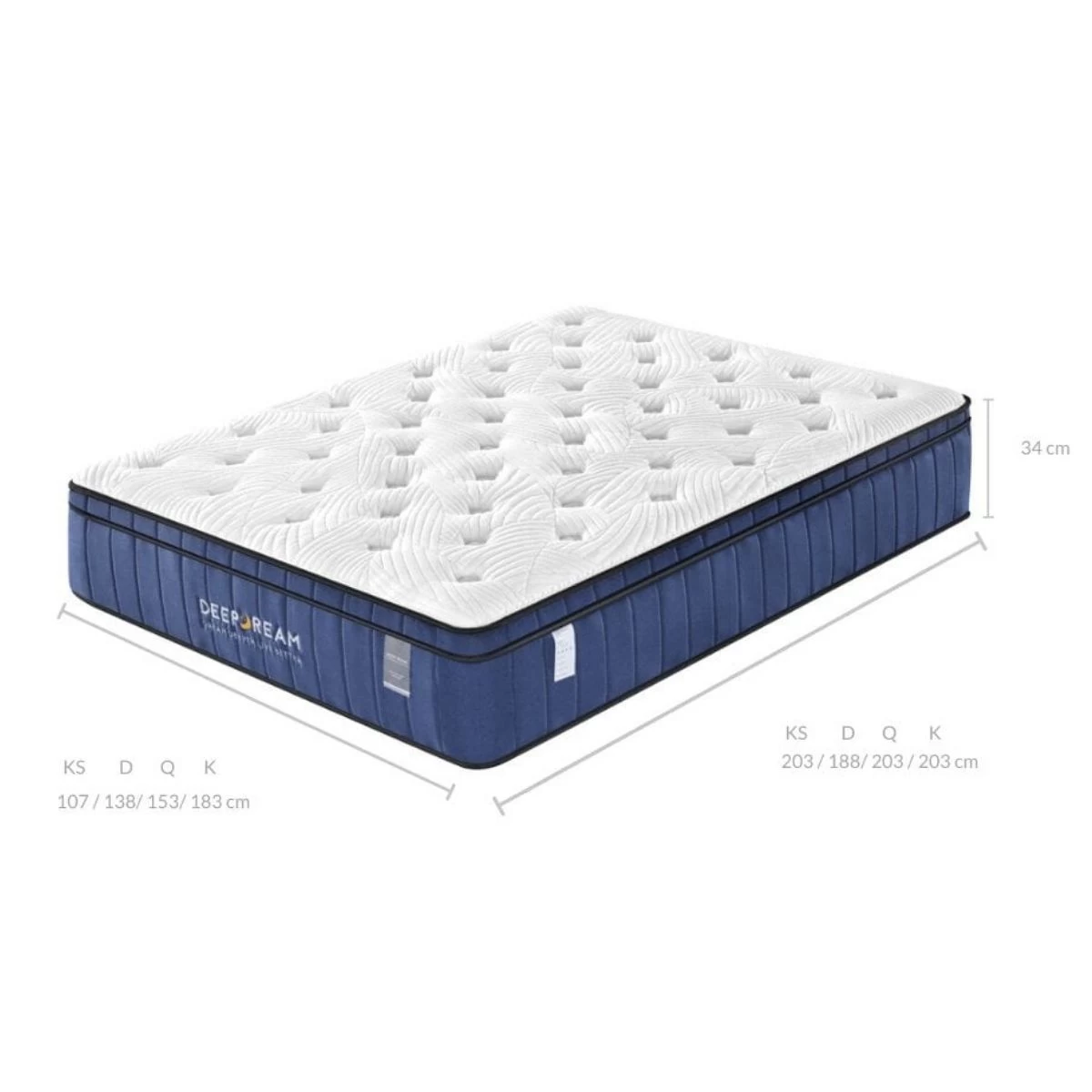 Cool Gel Memory Foam Mattress 5 Zone Latex 34cm - Double 8 Cool Gel Memory Foam Mattress 5 Zone Latex 34cm - Double - Image 6