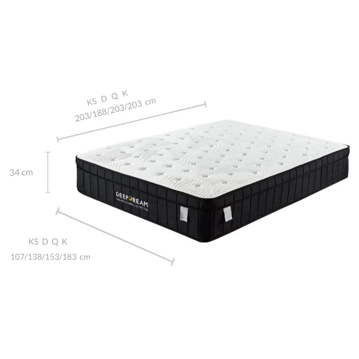 Charcoal Infused Super Firm Pocket Mattress Queen 4 Charcoal Infused Super Firm Pocket Mattress Queen - Image 2