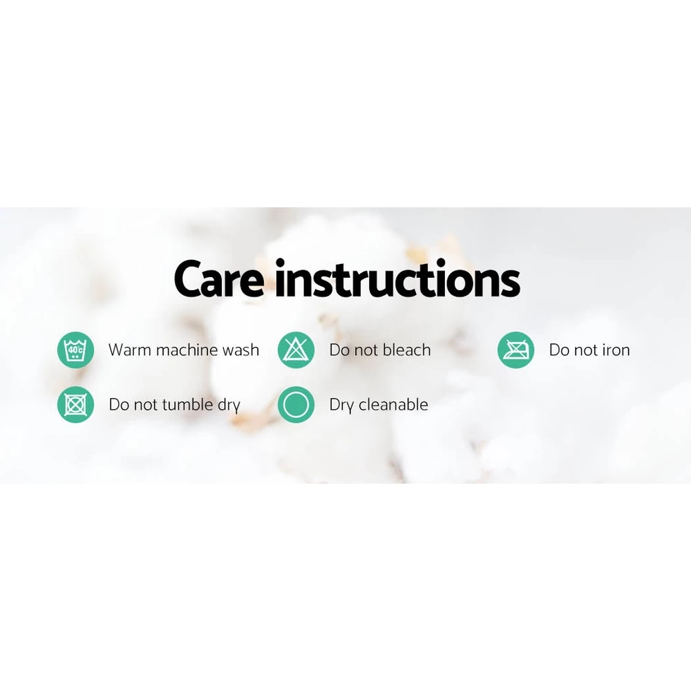 Giselle Bedding Microfibre Weighted Blanket Zipper Duvet Cover Adult 152x203cm Black 7 Giselle Bedding Microfibre Weighted Blanket Zipper Duvet Cover Adult 152x203cm Black - Image 5