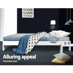 Artiss Bed Frame Double Size Wooden Bed Base JADE Timber Foundation Mattress -Best Bedding Store WBED C 040D 137 AB 05