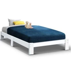 Artiss King Single Size Wooden Bed Frame Mattress Base Timber Platform JADE