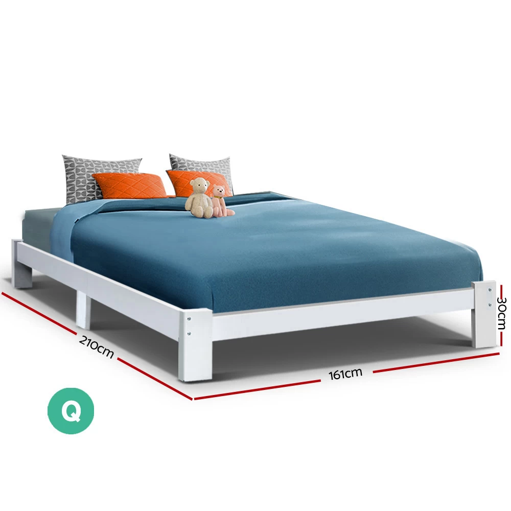 Artiss Queen Wooden Bed Base Frame Size JADE Timber Foundation Mattress Platform 4 Artiss Queen Wooden Bed Base Frame Size JADE Timber Foundation Mattress Platform - Image 2