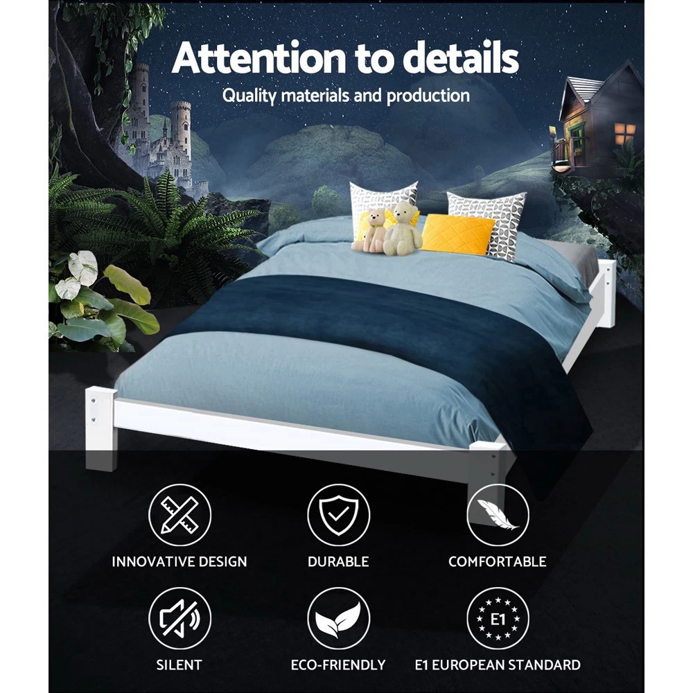 Artiss Queen Wooden Bed Base Frame Size JADE Timber Foundation Mattress Platform 5 Artiss Queen Wooden Bed Base Frame Size JADE Timber Foundation Mattress Platform - Image 3