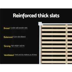 Artiss Queen Wooden Bed Base Frame Size JADE Timber Foundation Mattress Platform 13 Artiss Queen Wooden Bed Base Frame Size JADE Timber Foundation Mattress Platform -Best Bedding Store WBED C 040Q N 153 AB 04