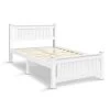 King Single Wooden Bed Frame - White -Best Bedding Store WBED D 004KS 107 AB 00
