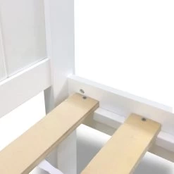 Artiss Wooden Trundle Bed Frame Timber Slat King Single Size White -Best Bedding Store WBED D 03KS 107 AB 05