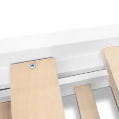 Artiss Wooden Trundle Bed Frame Timber Slat King Single Size White -Best Bedding Store WBED D 03KS 107 AB 06