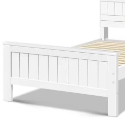 Artiss King Single Wooden Timber Bed Frame -Best Bedding Store WBED D S1 107 AB 06