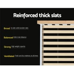 Artiss Double Full Size Wooden Bed Frame PONY Timber Mattress Base Bedroom Kids -Best Bedding Store WBED D TC18 137 AB 05