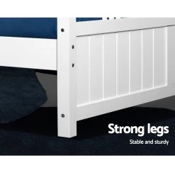 Artiss Wooden Bed Frame King Single Size Timber Kids Adults Mattress Bed Base EVA -Best Bedding Store WBED F FLAT EVA KS 04