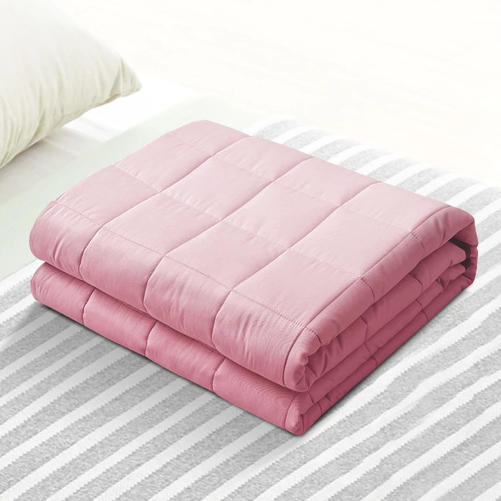 Giselle Weighted Blanket Kids 2.3KG Gravity Blankets Cooling Deep Relax Summer Pink 9 Giselle Weighted Blanket Kids 2.3KG Gravity Blankets Cooling Deep Relax Summer Pink - Image 7