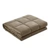 Giselle Bedding 2.3KG Cotton Weighted Blanket Heavy Gravity Calm Size Brown 1 Giselle Bedding 2.3KG Cotton Weighted Blanket Heavy Gravity Calm Size Brown -Best Bedding Store WBLANKET CT 2300 BR 00
