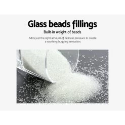 Giselle Bedding 2.3KG Cotton Weighted Blanket Heavy Gravity Calm Size Brown -Best Bedding Store WBLANKET CT 2300 BR 06