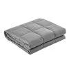 Giselle Bedding 2.3KG Cotton Weighted Gravity Blanket Snuggle Deep Sleep Relax Light Grey -Best Bedding Store WBLANKET CT 2300 LGY 00