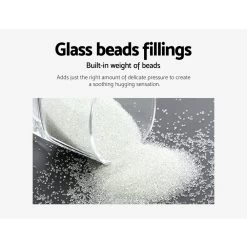 Weighted Blanket Adult 5KG Heavy Gravity Blankets Microfibre Cover Calming Relax Anxiety Relief Grey -Best Bedding Store WBLANKET CT 5KG 06