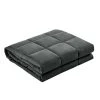 Giselle Bedding 5KG Cotton Weighted Blanket Heavy Gravity Sleep Adult Black -Best Bedding Store WBLANKET CT 5KG BK 00
