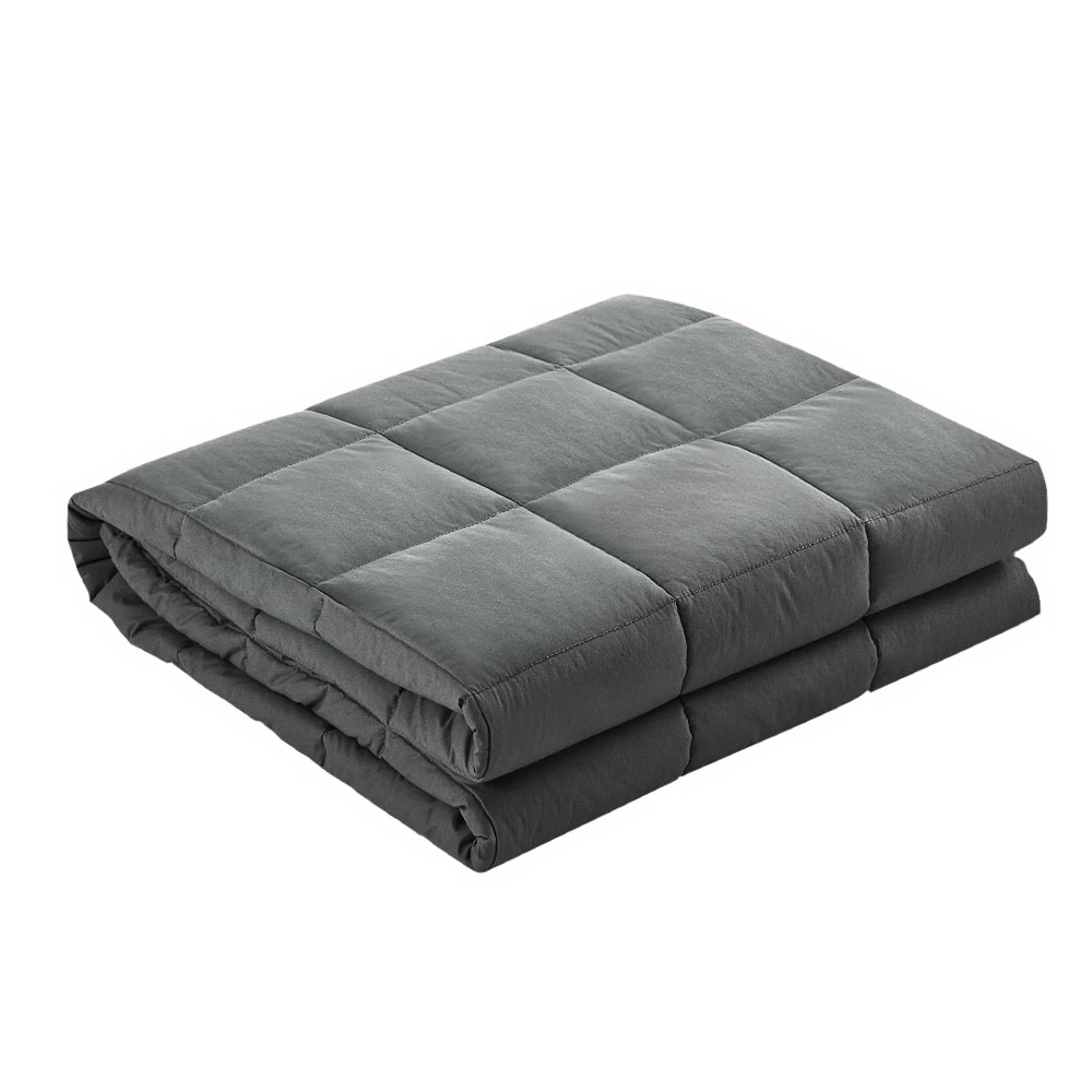 Weighted Blanket Adult 9KG Heavy Gravity Blankets Microfibre Cover Calming Relax Anxiety Relief Grey 3 Weighted Blanket Adult 9KG Heavy Gravity Blankets Microfibre Cover Calming Relax Anxiety Relief Grey