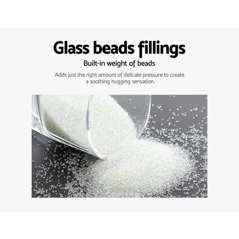 Weighted Blanket Adult 9KG Heavy Gravity Blankets Microfibre Cover Calming Relax Anxiety Relief Grey 9 Weighted Blanket Adult 9KG Heavy Gravity Blankets Microfibre Cover Calming Relax Anxiety Relief Grey - Image 7