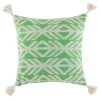 Axe Green Cushion By Kas -Best Bedding Store axe square cushion 3 1