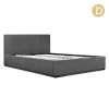 Artiss Double Size Fabric And Wood Bed Frame Headboard - Grey -Best Bedding Store bframe e nino d gy ab 00