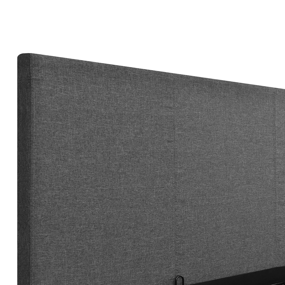 Artiss Double Size Fabric And Wood Bed Frame Headboard - Grey 9 Artiss Double Size Fabric And Wood Bed Frame Headboard - Grey - Image 7