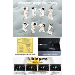 Bestway Single Air Bed Inflatable Mattress Sleeping Mat Battery Built-in Pump -Best Bedding Store bw bed s 46 67622 06